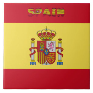 Spanish flag tile