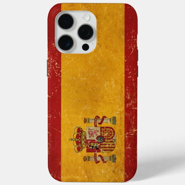 Spanish Flag Vintage Grunge Case-Mate iPhone Case (Back)