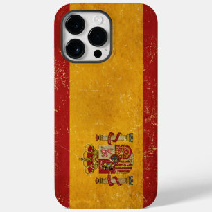Spanish Flag Vintage Grunge Case-Mate iPhone 14 Pro Max Case