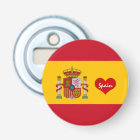 Spanish flag with red heart - fashion/sports fans