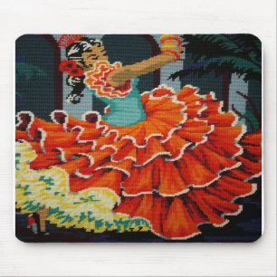Spanish Flamenco Dancer Mouse Pad