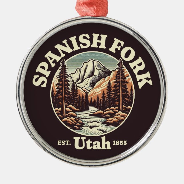 Spanish Fork, Utah Metal Ornament (Front)