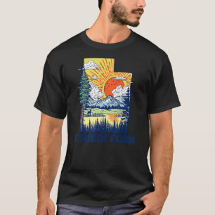 Spanish Fork Utah Nature State Pride Mountains Ret T-Shirt