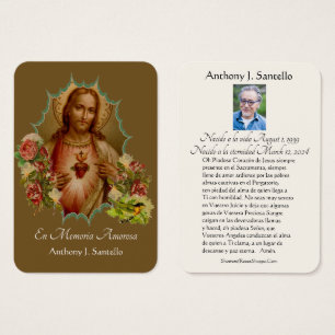 Spanish Funeral Catholic Jesus Memorial Prayer