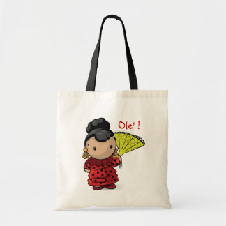 Spanish Girl Tote Bag