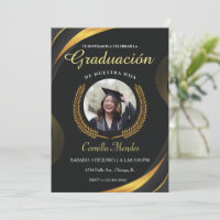 Spanish Graduates Invitation Elegant Graduation 