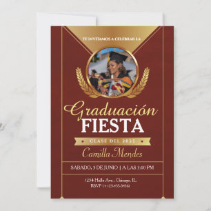 Spanish Graduates Invitation Graduation Fiesta