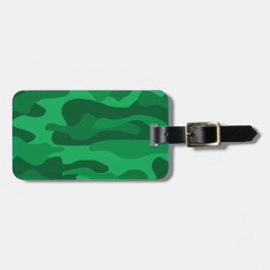 Spanish Green Monocolor Camo Luggage Tag
