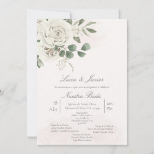 Spanish Greenery Wedding invitation