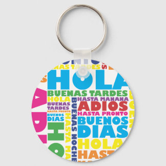 Spanish Greetings Key Ring