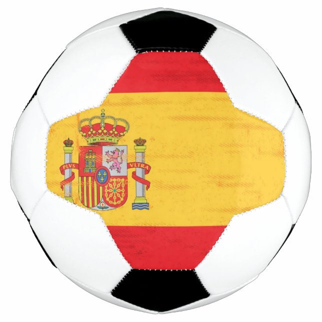 Spanish grunge flag soccer ball (Front)