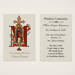 Spanish Guadalupe Religious Catholic Communion