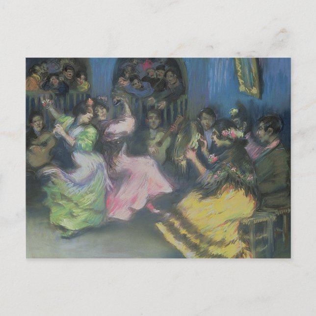 Spanish Gypsy Dancers, 1898 Postcard (Front)