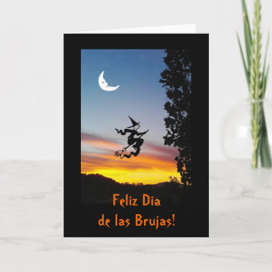 Spanish: Haloween Dia de las Brujas Card
