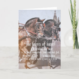 SPANISH HORSES Greeting Card