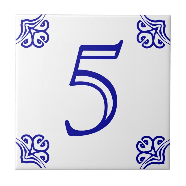 Spanish House Number Tile (Front)