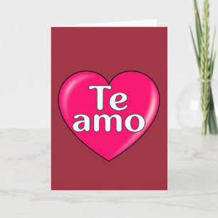 Spanish - I love you Card