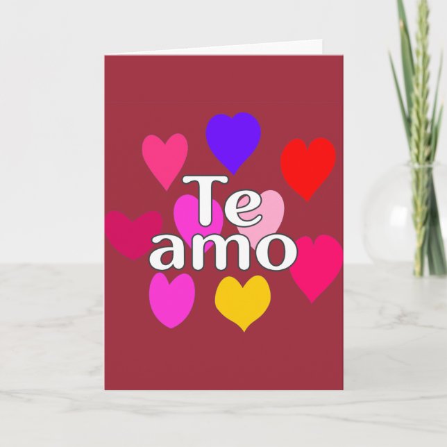 Spanish - I love you Card (Front)