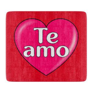 Spanish - I love you Cutting Board
