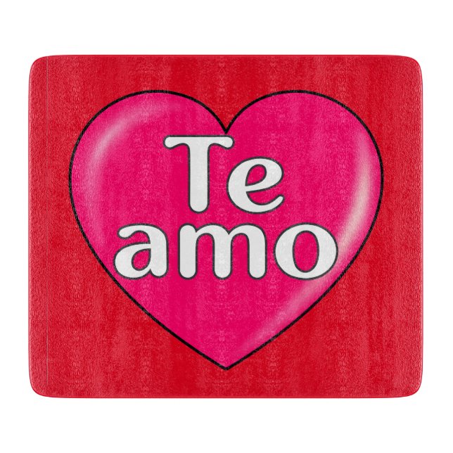 Spanish - I love you Cutting Board (Front)