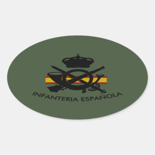 SPANISH INFANTRY OVAL STICKER