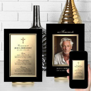 SPANISH Invitation Para Funeral Servicio PHOTO