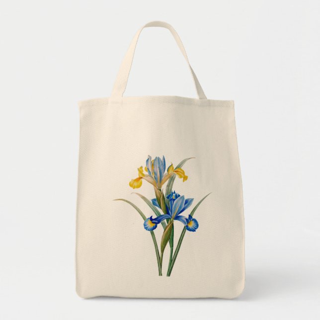 Spanish iris by Pierre-Joseph Redouté Tote Bag (Front)