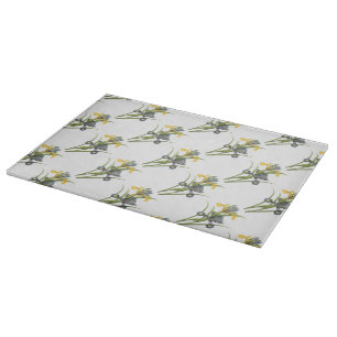 Spanish iris(Iris xiphium) by Redouté Cutting Board