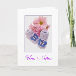 Spanish: It's a girl! Una Niña! Announcement