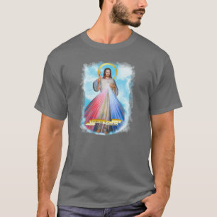 Spanish Jesus Divina Misericordia Cielo Azul T-Shirt