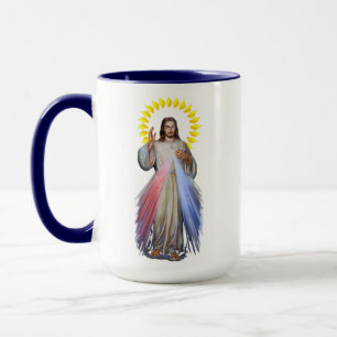 Spanish Jesus of Mercy En Vos Confio Mug