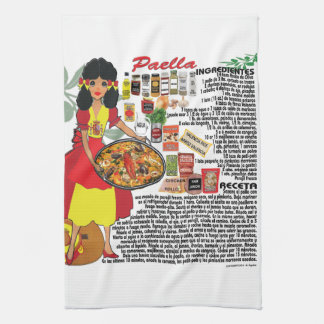 Spanish Kitchen towel- Paella Tea Towel