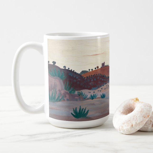 Spanish Landscape | James Dickson Innes Coffee Mug (With Donut)