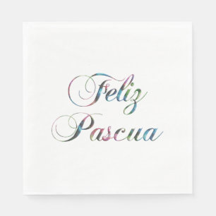 Spanish Language Easter Feliz Pascua Napkins