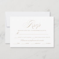 Spanish Language Nuestra Boda RSVP Card