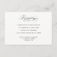 Spanish Language Reception and Directions Enclosur