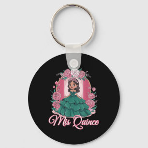Spanish Latina 15th Birthday Party Quinceanera Mis Key Ring