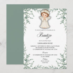 Spanish Little Angel  Invitation