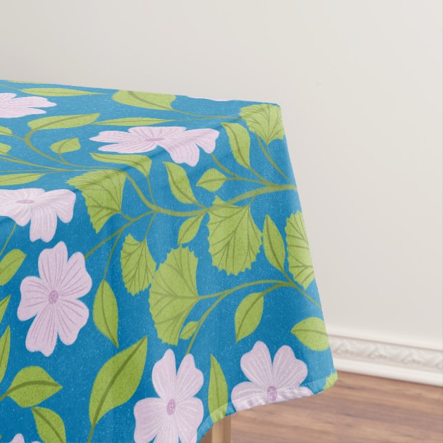 Spanish mallow pattern tablecloth (In Situ)