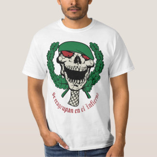 Spanish Military Skull with Beret and Laurel Wreat T-Shirt