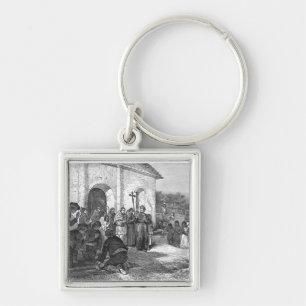 Spanish Mission of the Alamo Key Ring