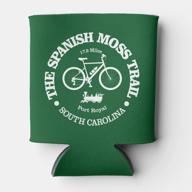 Spanish Moss Trail (cycling) Can Cooler (Front)