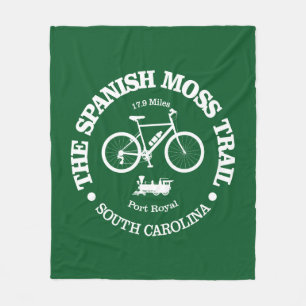 Spanish Moss Trail (cycling) Fleece Blanket