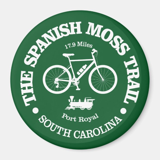 Spanish Moss Trail (cycling) Magnet (Front)