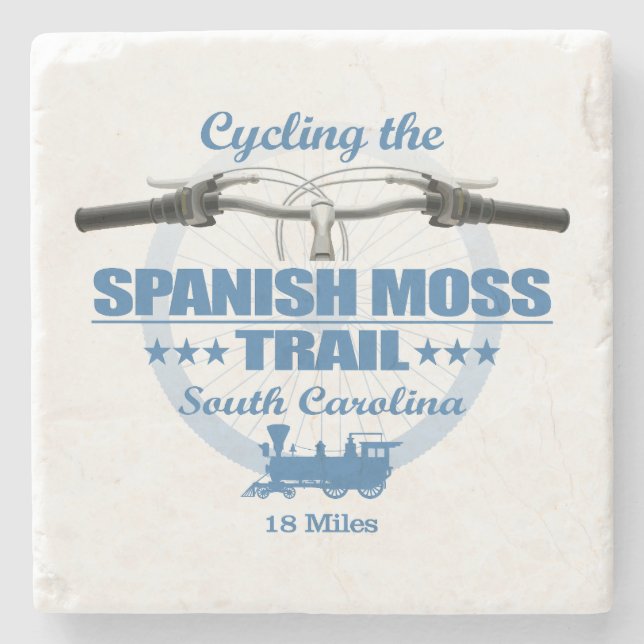 Spanish Moss Trail (H2) Stone Coaster (Front)