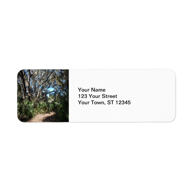 Spanish Moss Trail Return Address Label (Front)