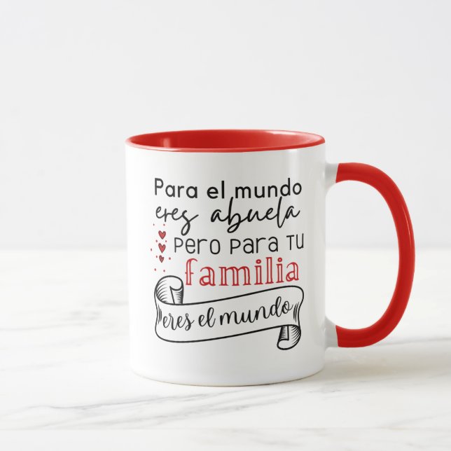 Spanish Mother's Day Gift for Grandma / Abuela Mug (Right)