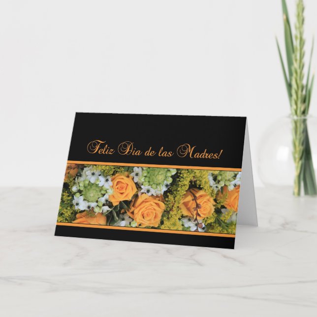 Spanish Mother's Day rose card (Front)