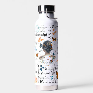 SPANISH Motivational Affirmations Water Bottle