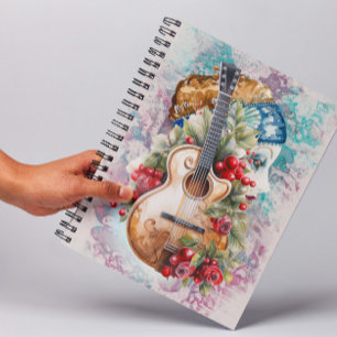 Spanish Music Spiral Photo Notebook